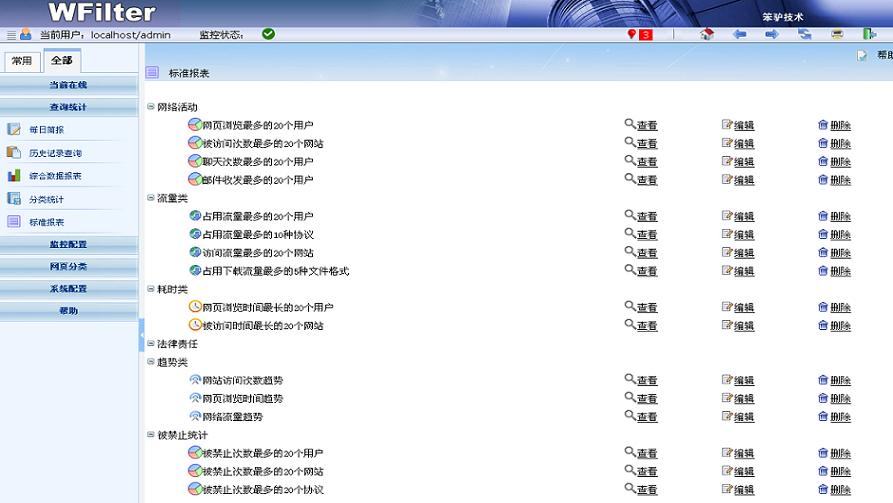 標(biāo)準(zhǔn)報(bào)表